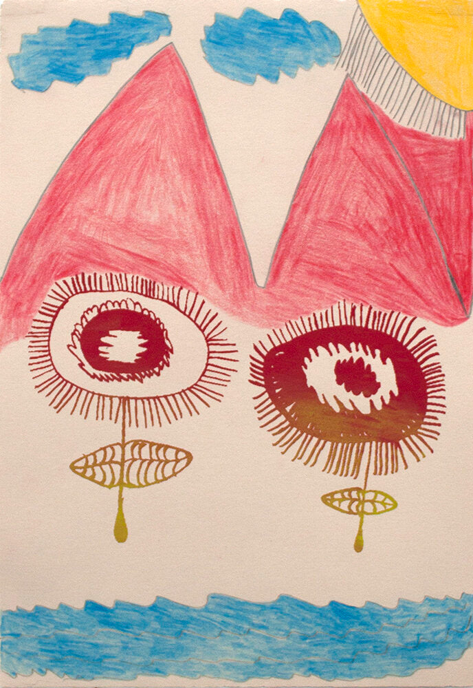 Untitled (Two Flowers On Water Foreground) by Leticia Arredondo