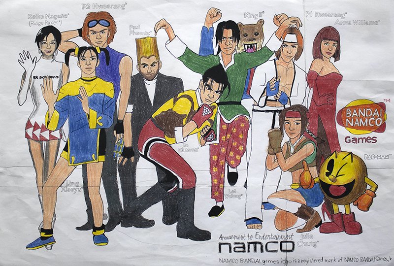 Untitled (Video Game Characters On White Backround) by Nelson Cobian