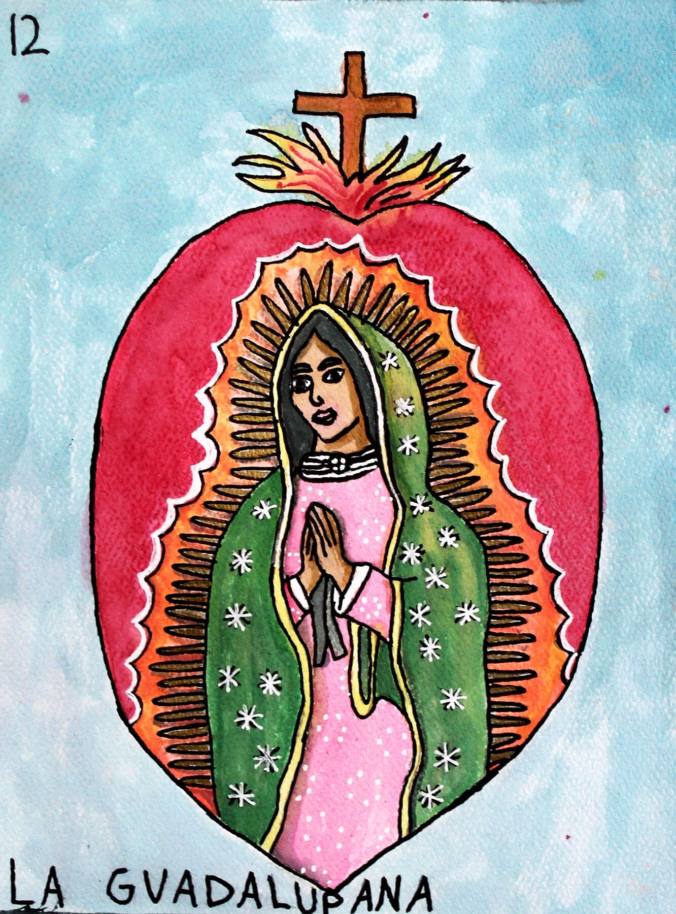 Untitled (Virgin Of Guadalupe) by Diana Lopez