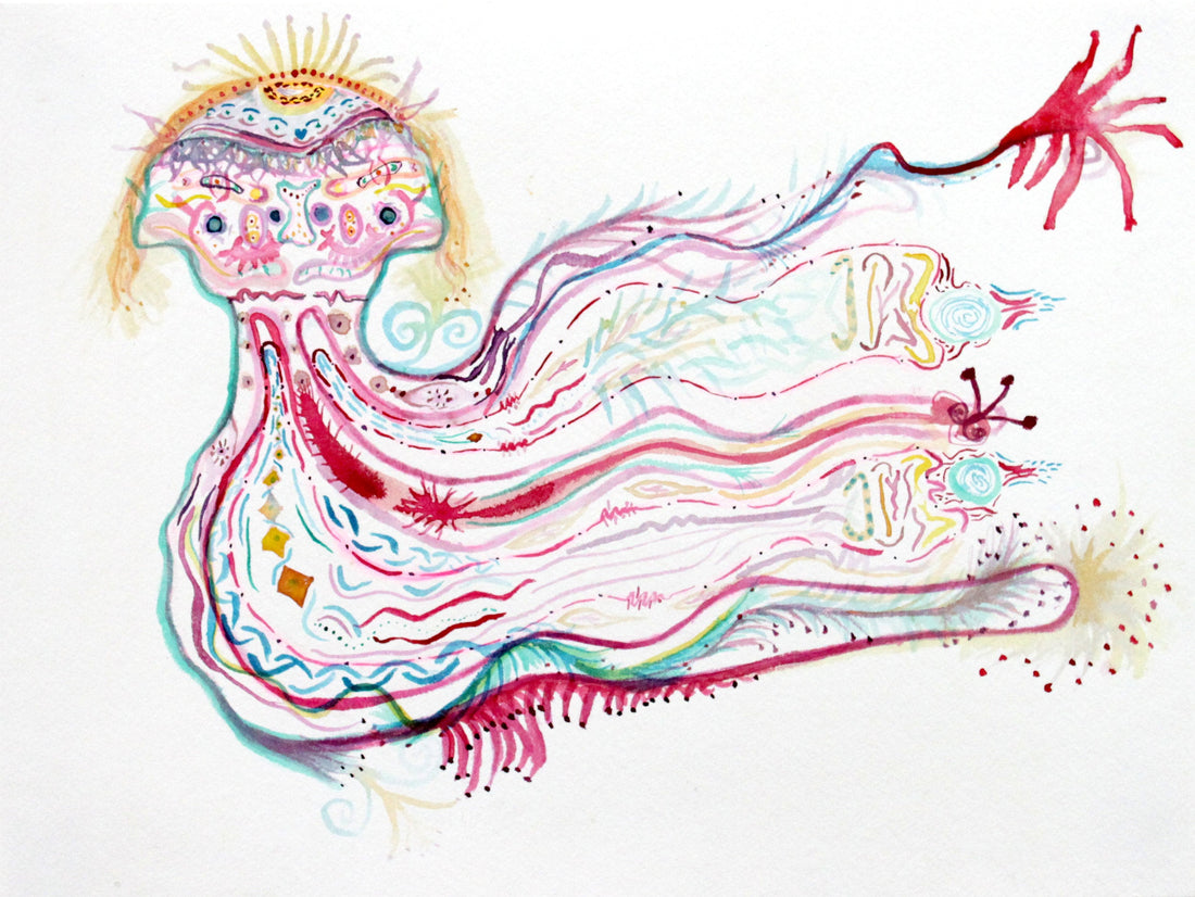 Untitled (Wavy Colored Designs) by Jamie Arenas