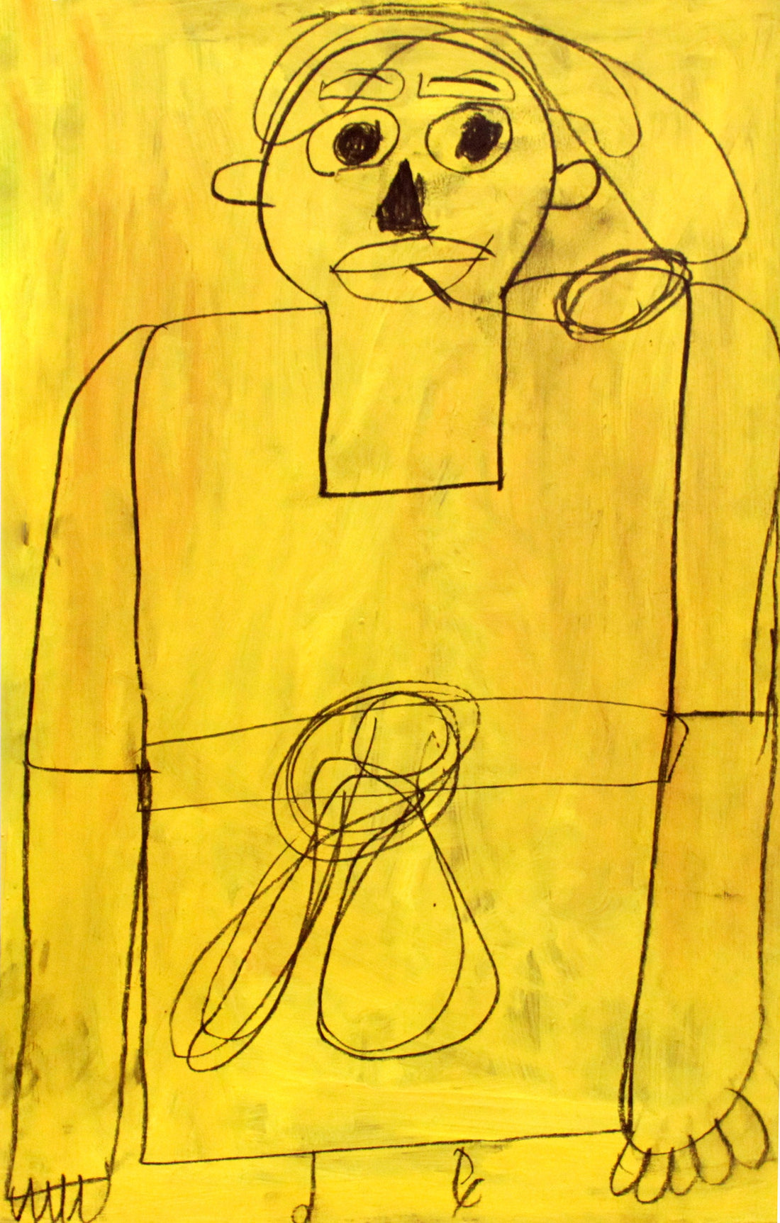 Untitled (Yellow Portrait) by Christopher Akubuilo
