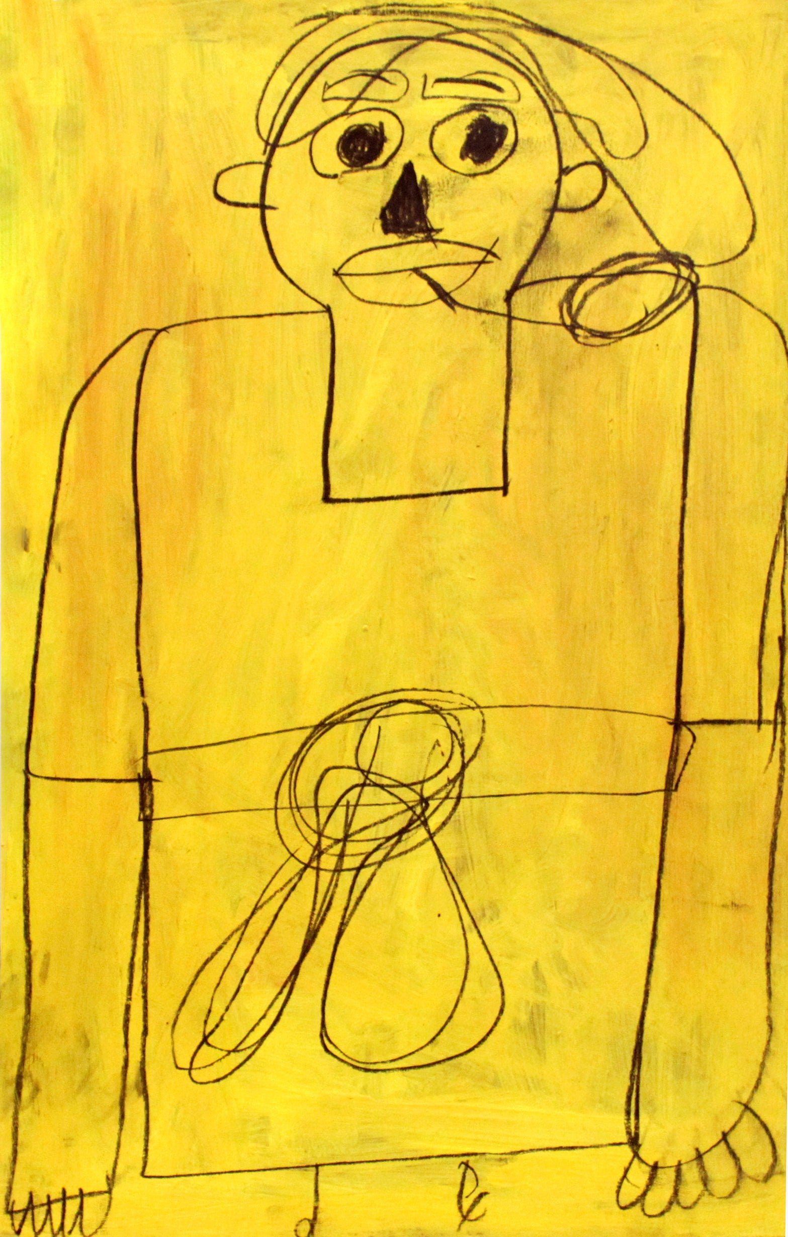 Untitled (Yellow Portrait) by Christopher Akubuilo