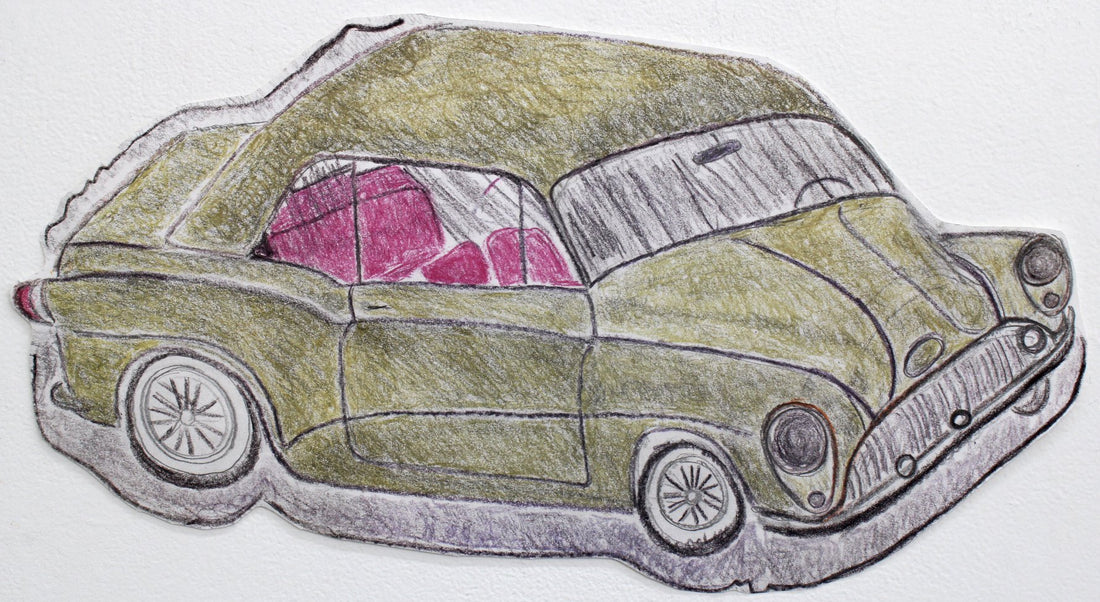 Untitled(Dark Yellow Car) by Don Gibbs