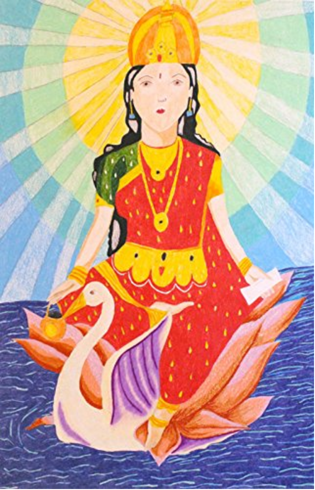 Woman With Swan by Diana Lopez