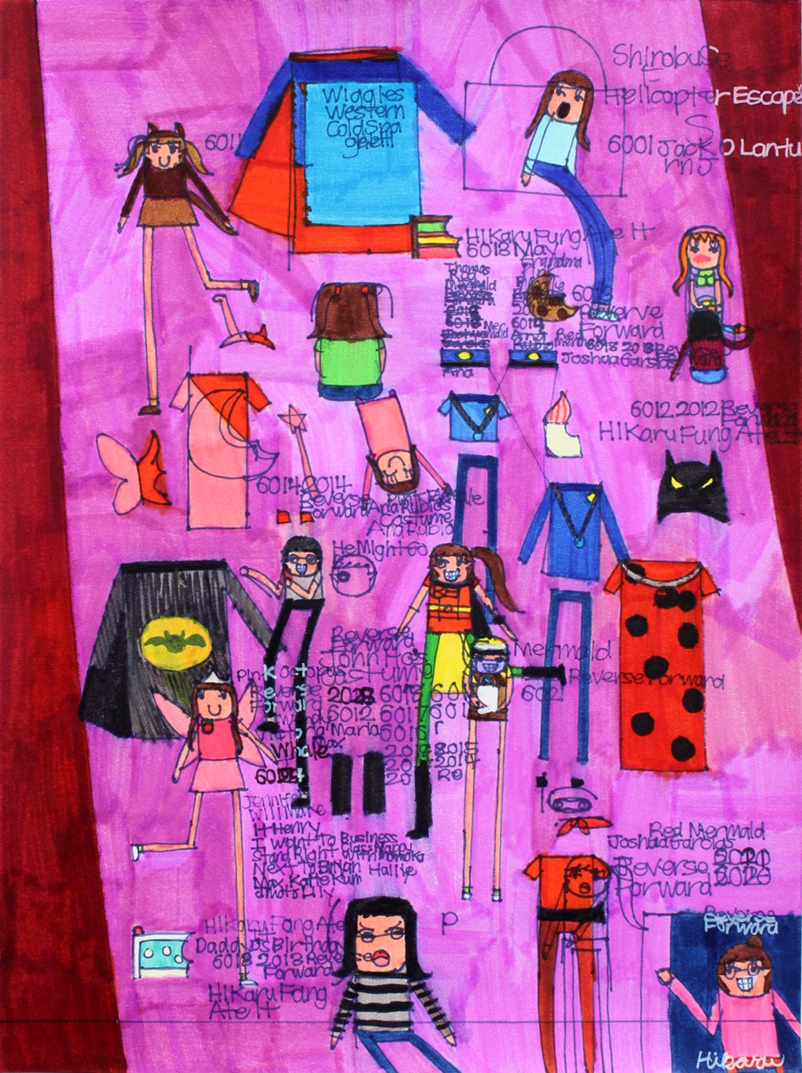 “Year 2000 + Year 7001 Born Again Future (The Year 2021 Reverse Forward) Year 2018, 2017” by Hikaru Fong