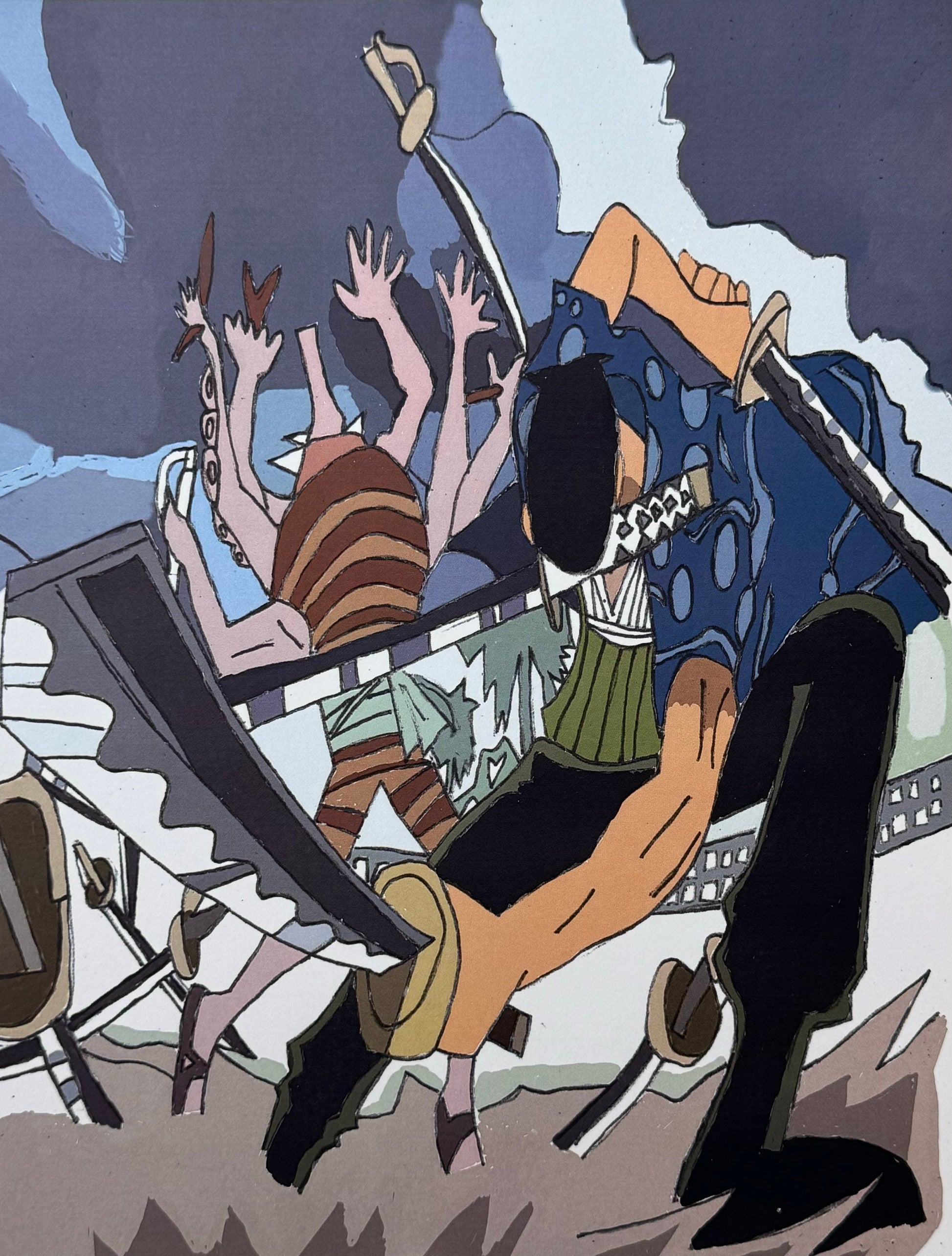 Zoro VS. Hatchi by Eubene Kim