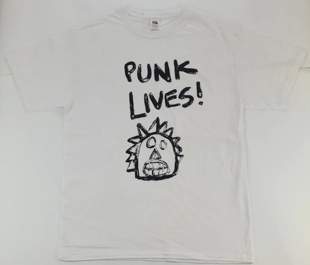 White T-Shirt by Chris Heathcote, Punk Lives!