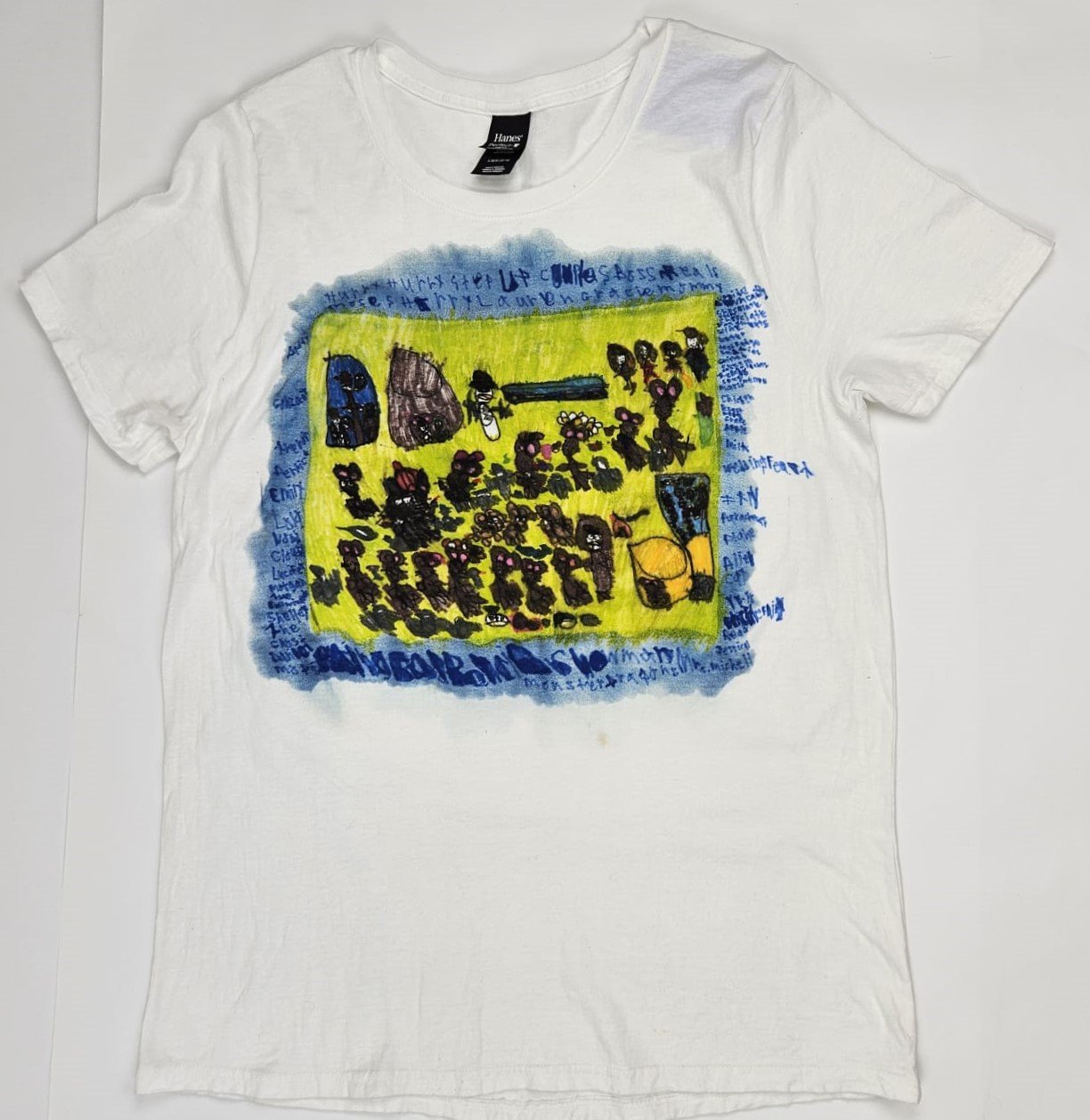Hand-Painted by GS1- Gracie Silagyi, T-Shirt, Large