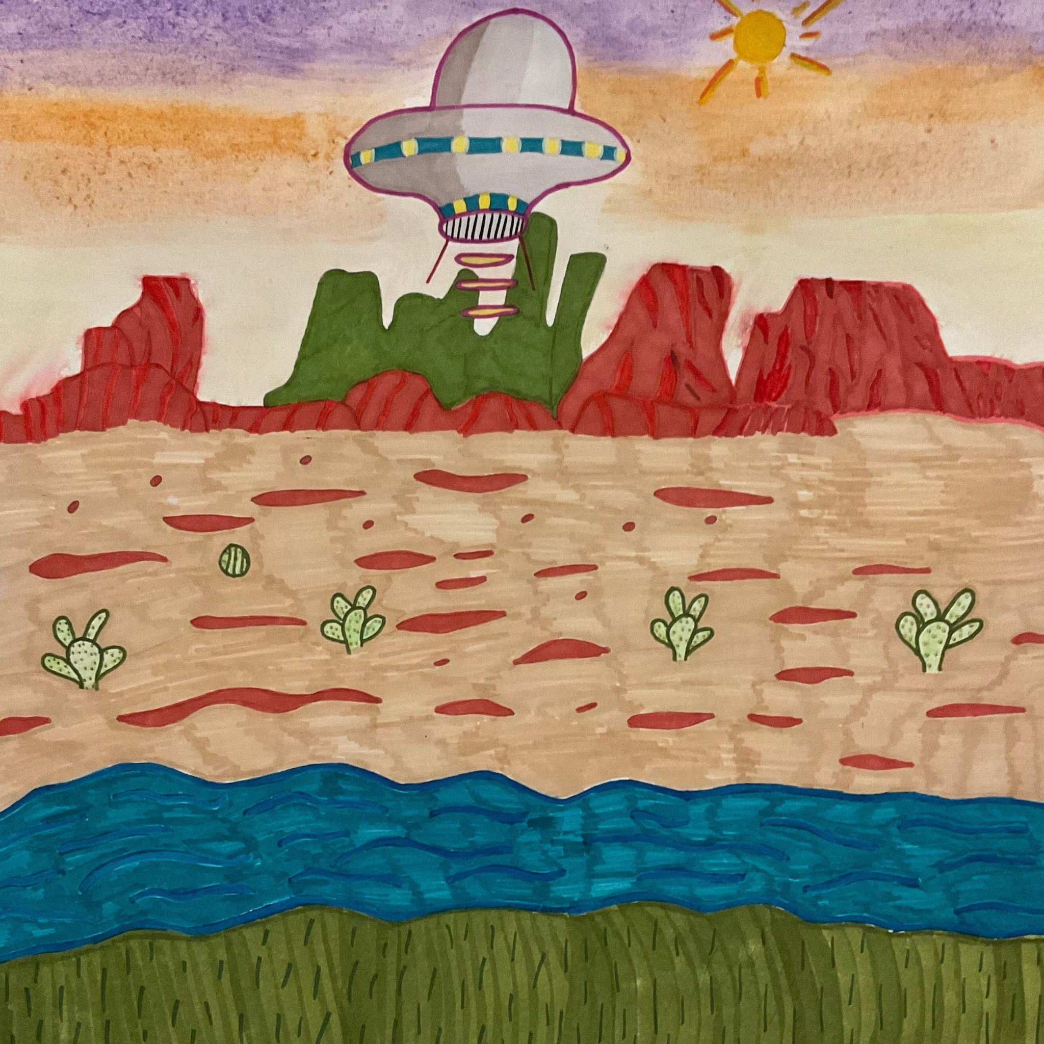 “Landing UFO” by Stephanie Rodriguez-Jimenez