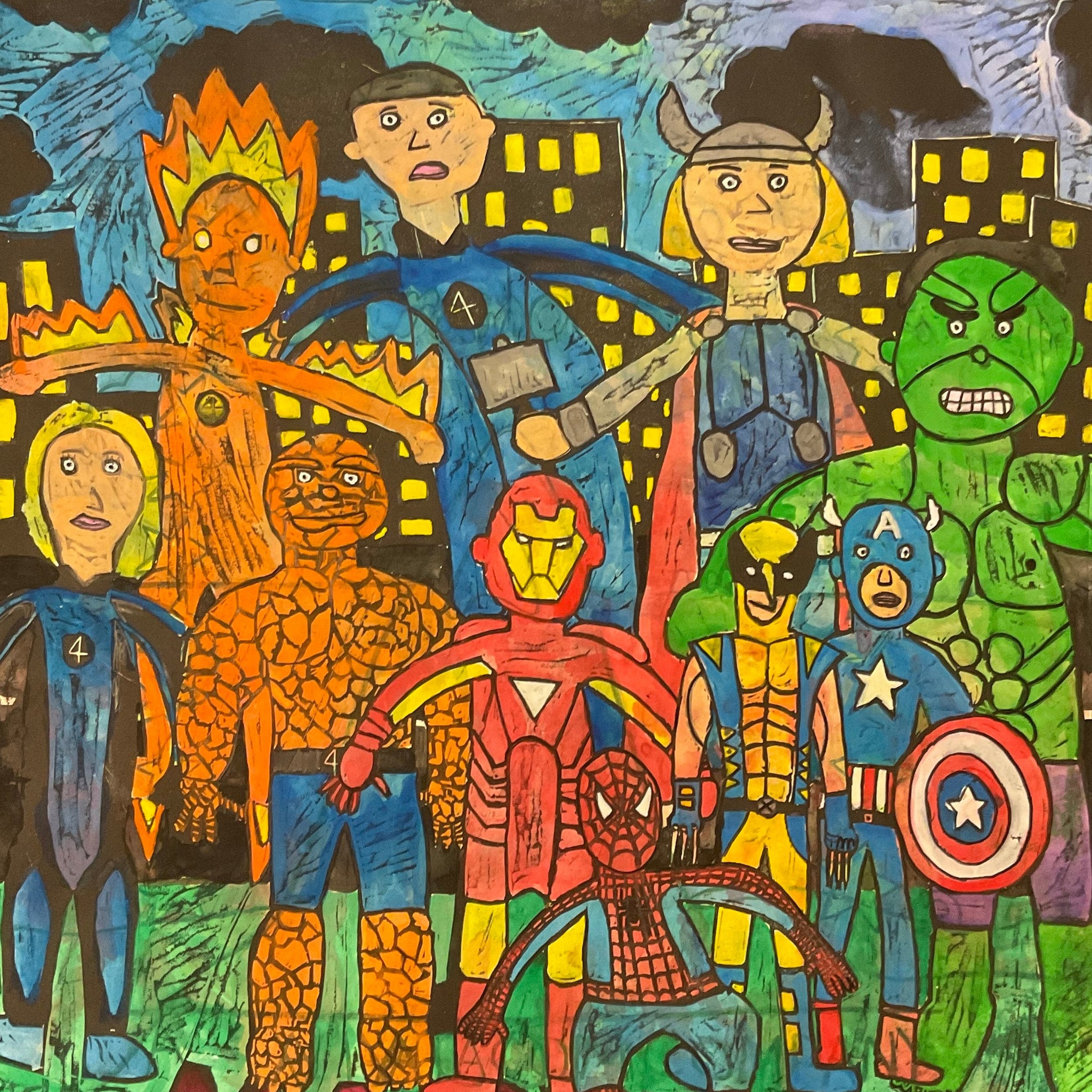 “Marvel Heroes” by Brendan Tury