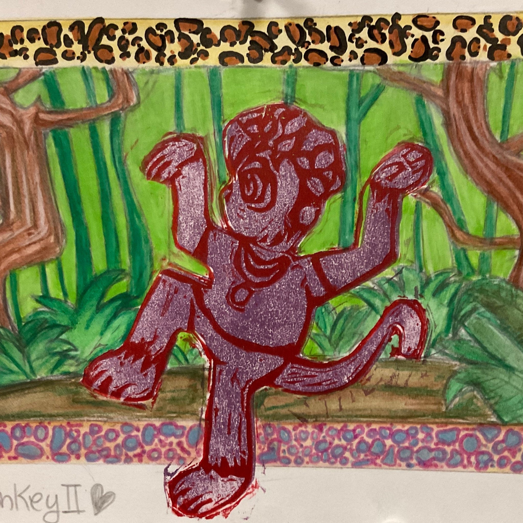 “Monkey II" by Naseem Sabokpey