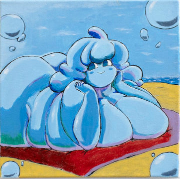 Untitled (Blue Character) by Humberto Saldana