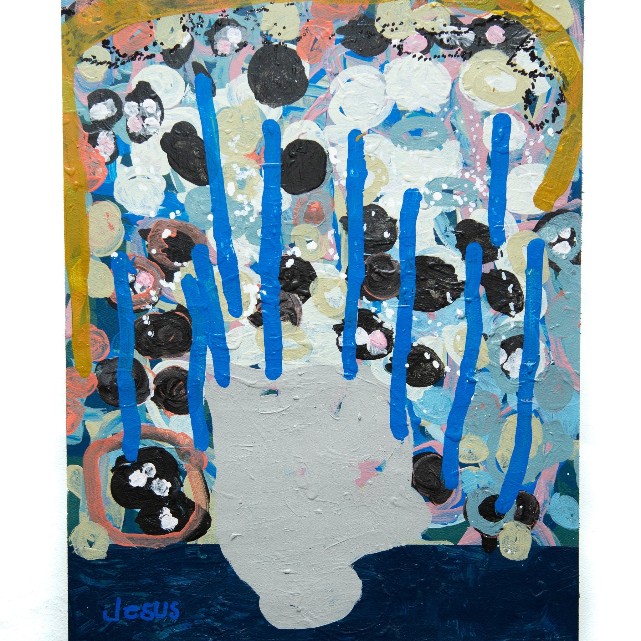 Untitled (Blue Lines) by Jesus Celedon