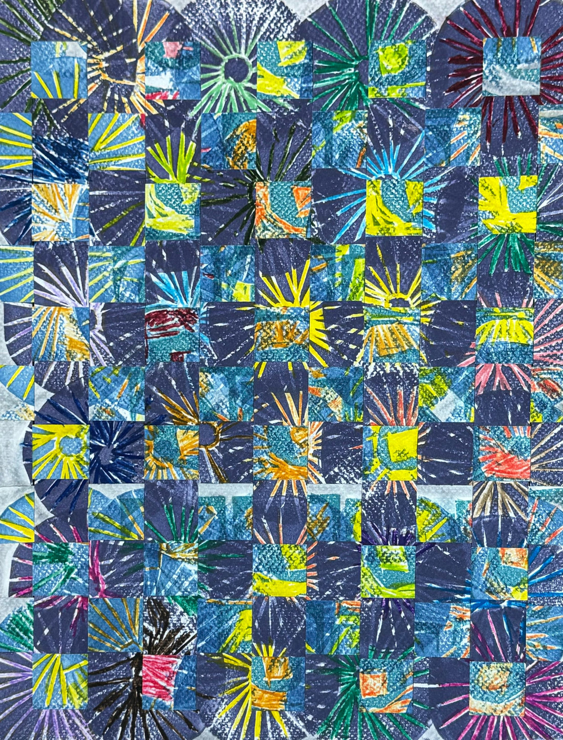 Untitled (Blue Squares) by Arturo Monjaras