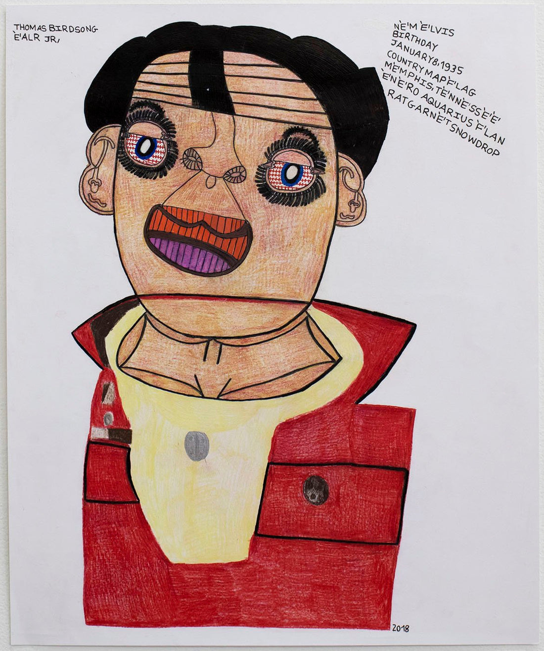 Untitled (Character In Red Jacket) by Thomas Birdsong
