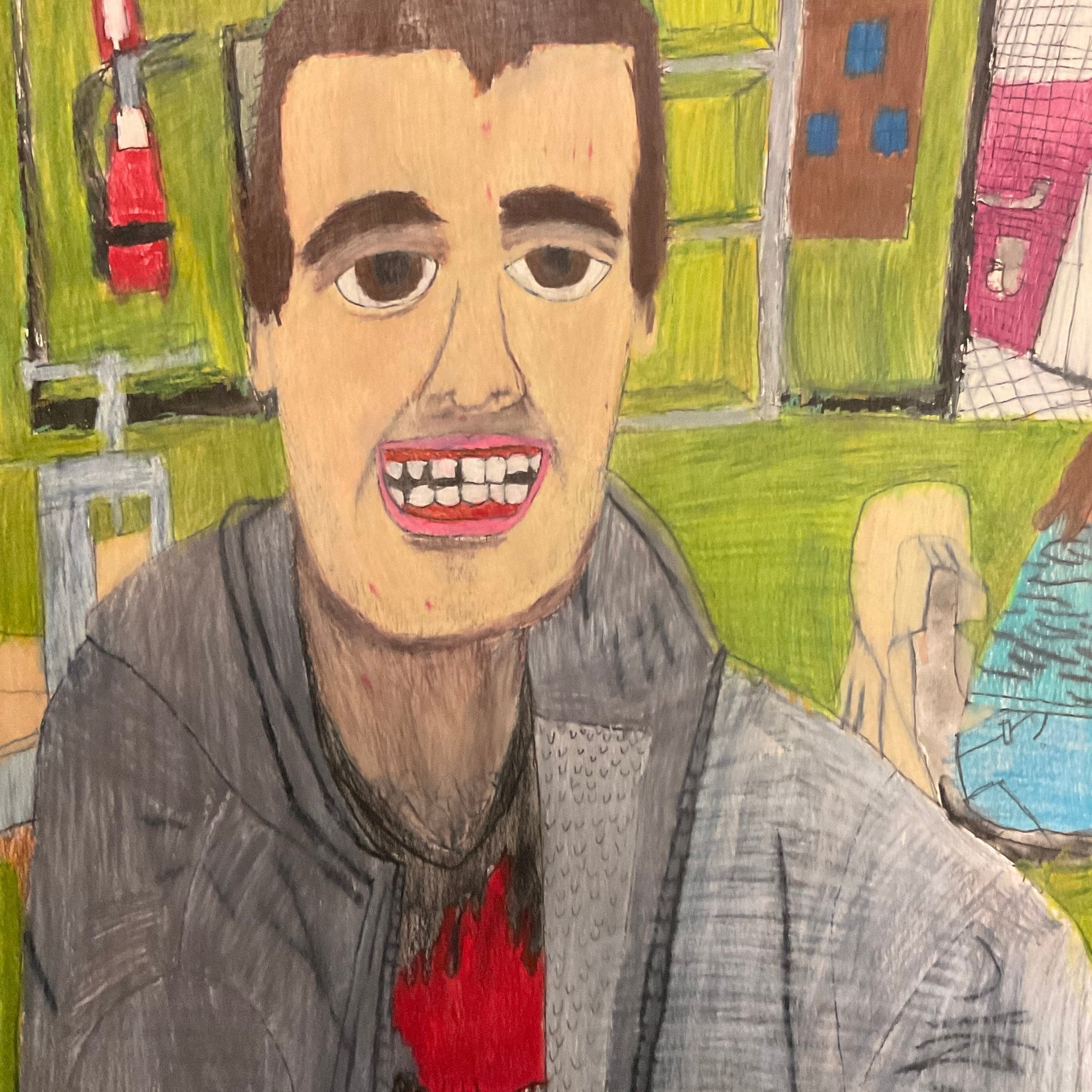 Untitled (Character Showing Teeth) by Joshua Branch