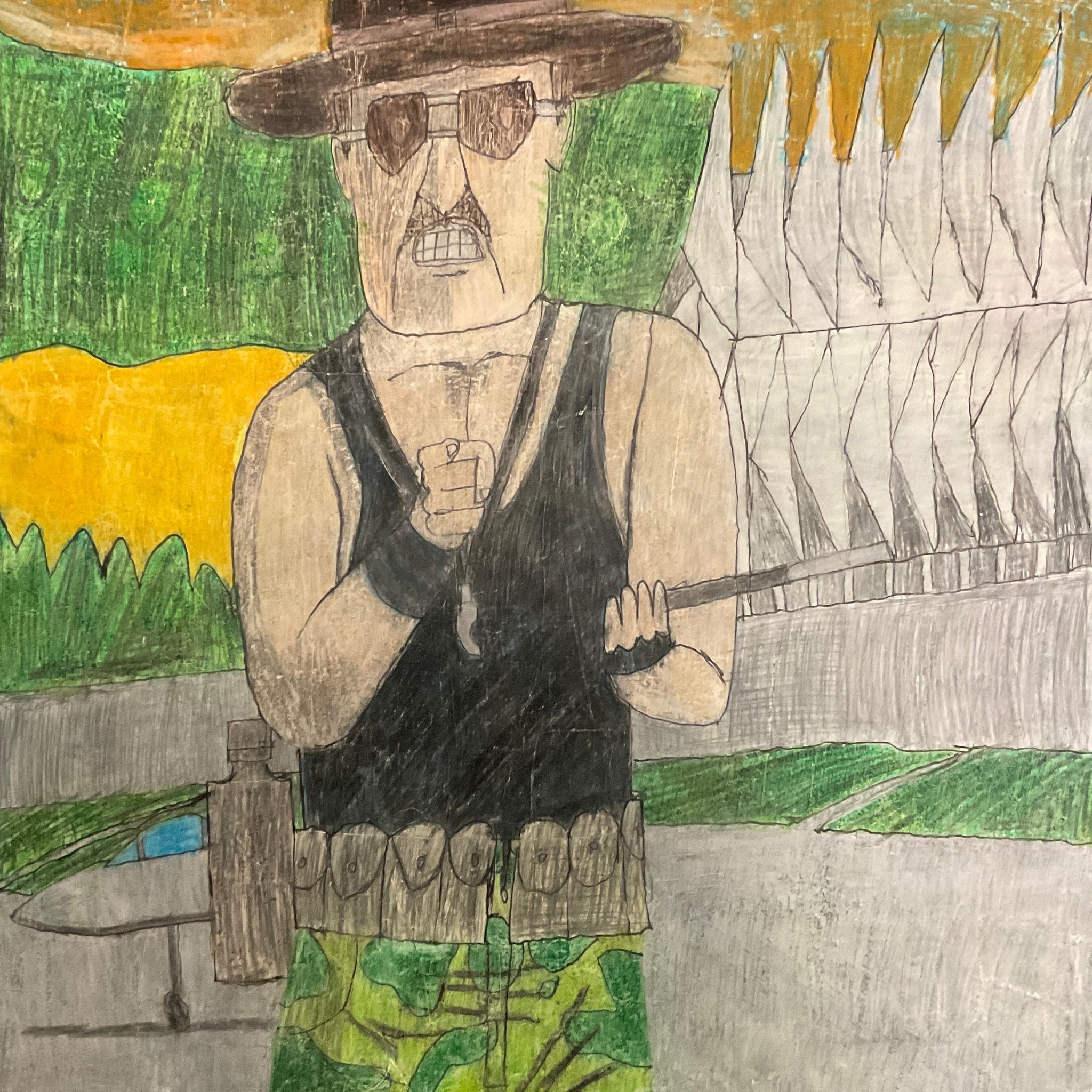 Untitled (Character With Hat & Tank Top) by Joshua Branch