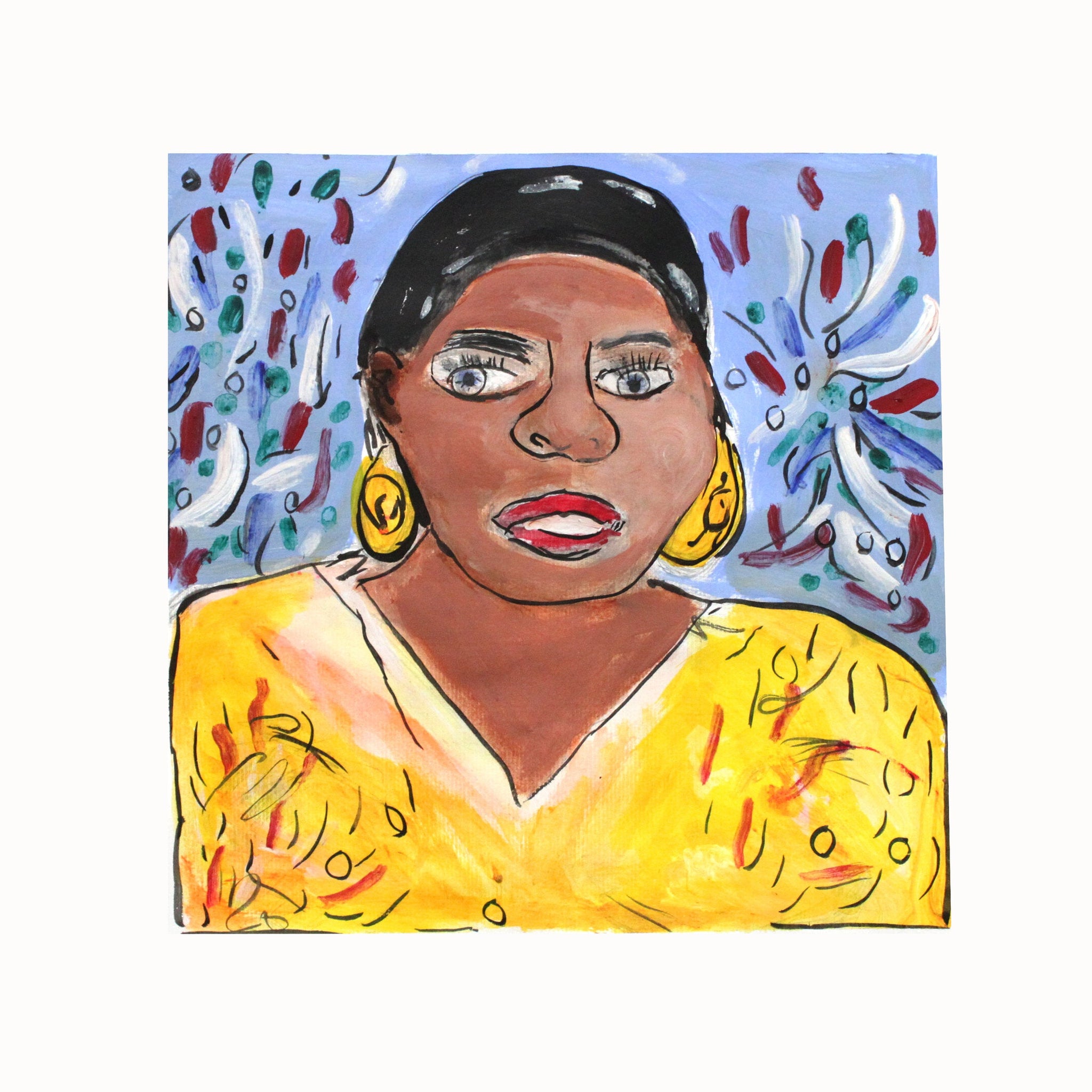 Untitled (Character with Yellow Top) by Vickie Maye