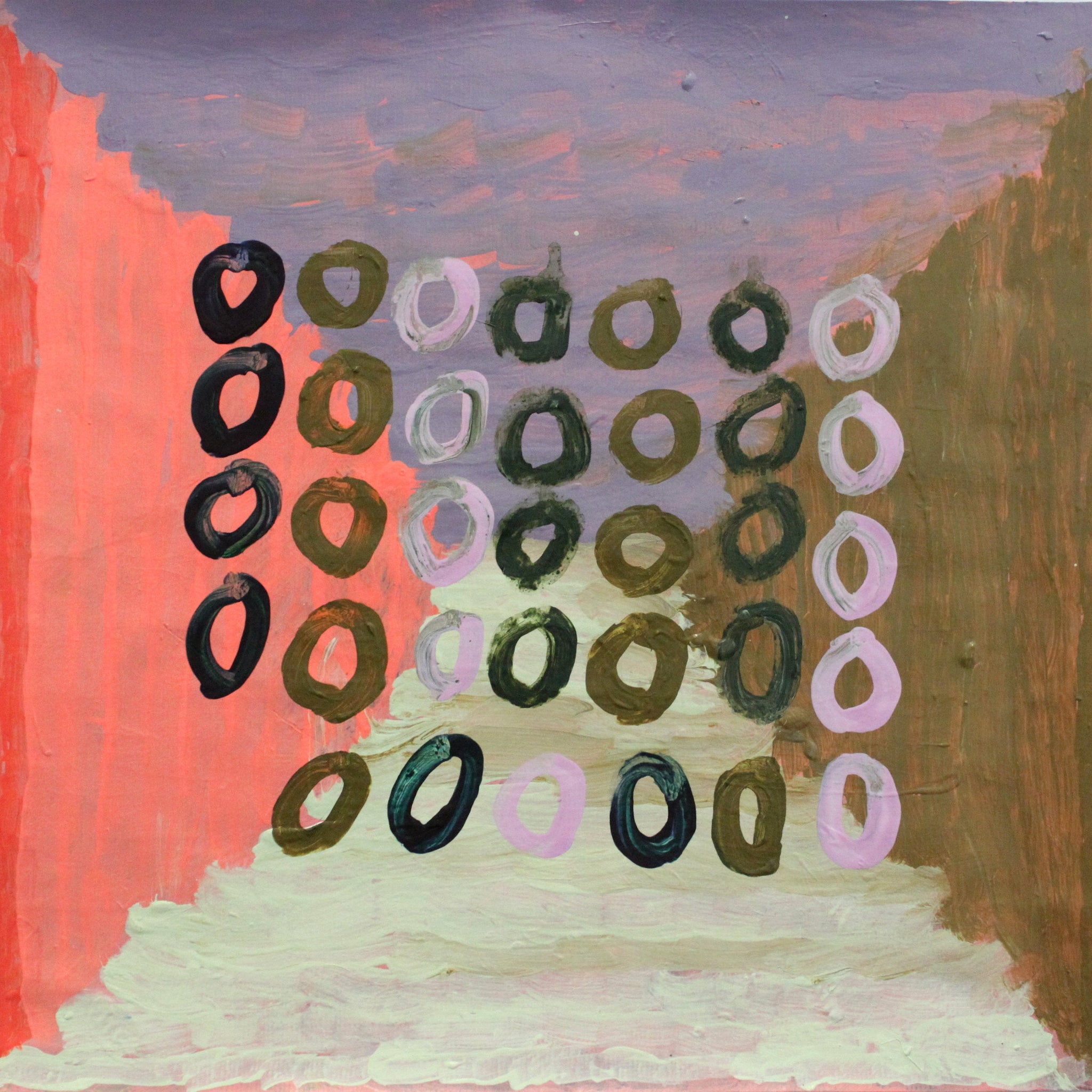 Untitled (Circles on Triangles) by Angela Alvarado