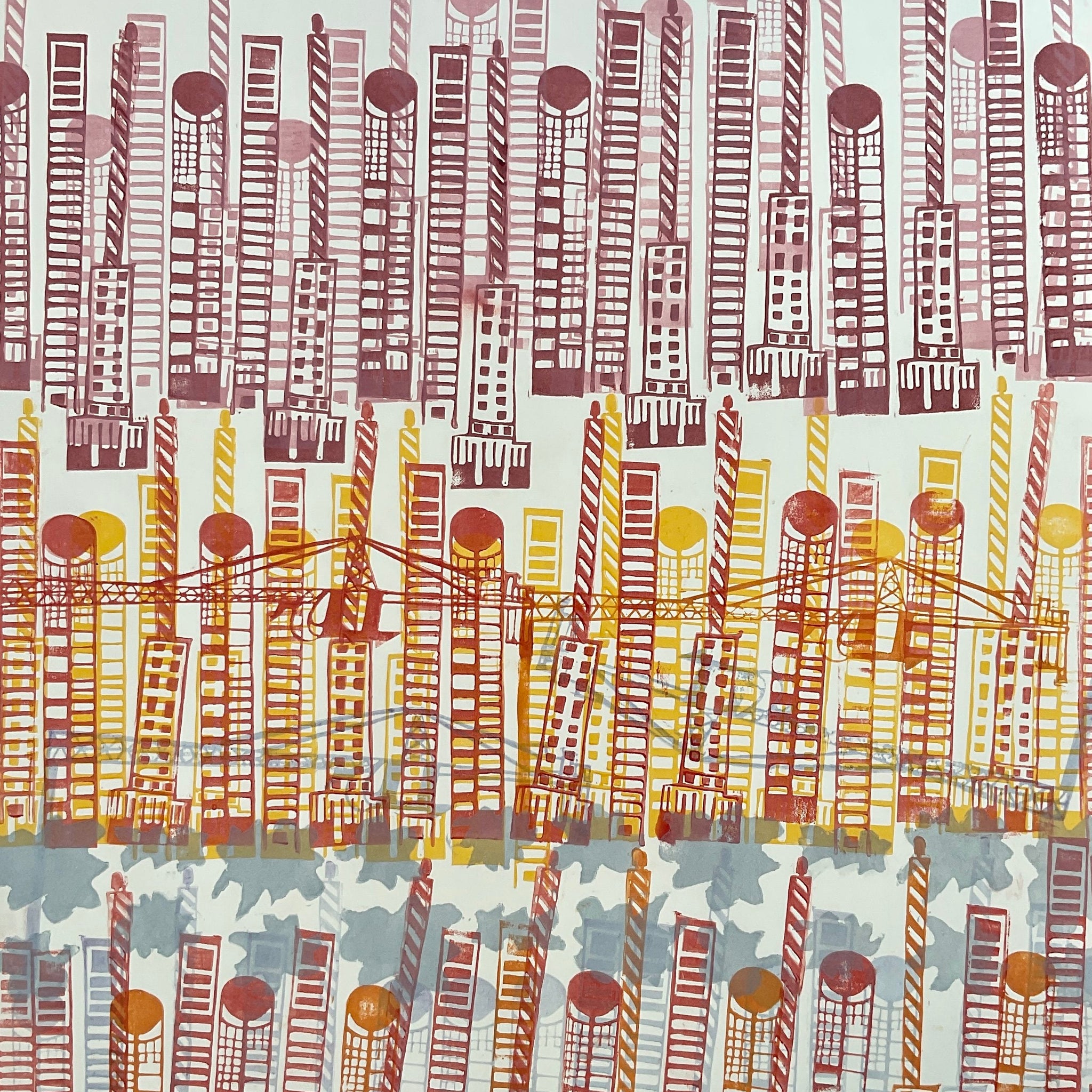 Untitled (Cityscape) by Stephen Hollyfield