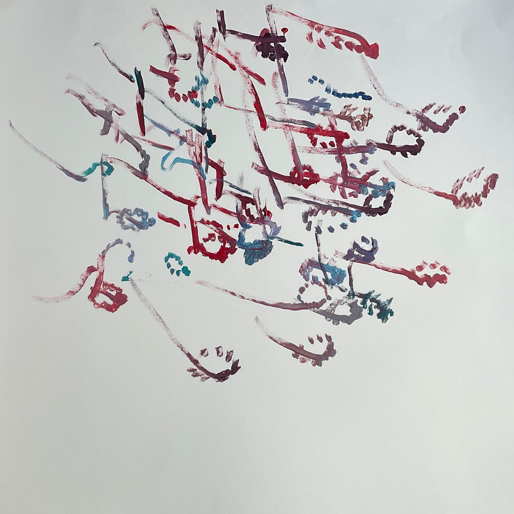 Untitled (color shapes on white background) by Tiffiny Boyd