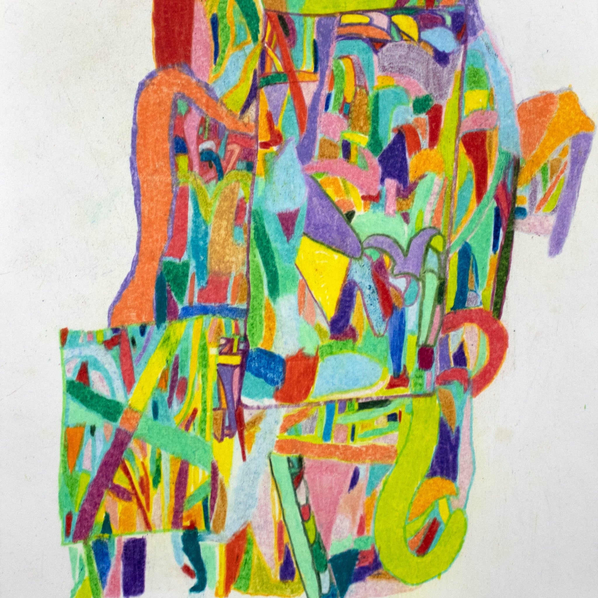 Untitled (Color Shapes On White Backround) by Tom Sedgwick