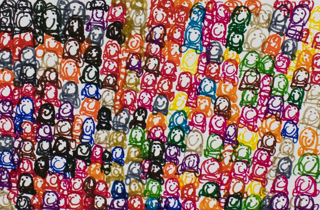 Untitled (Faces) by Justina Ko