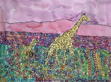 Untitled (Giraffes) by Daisy Hunt