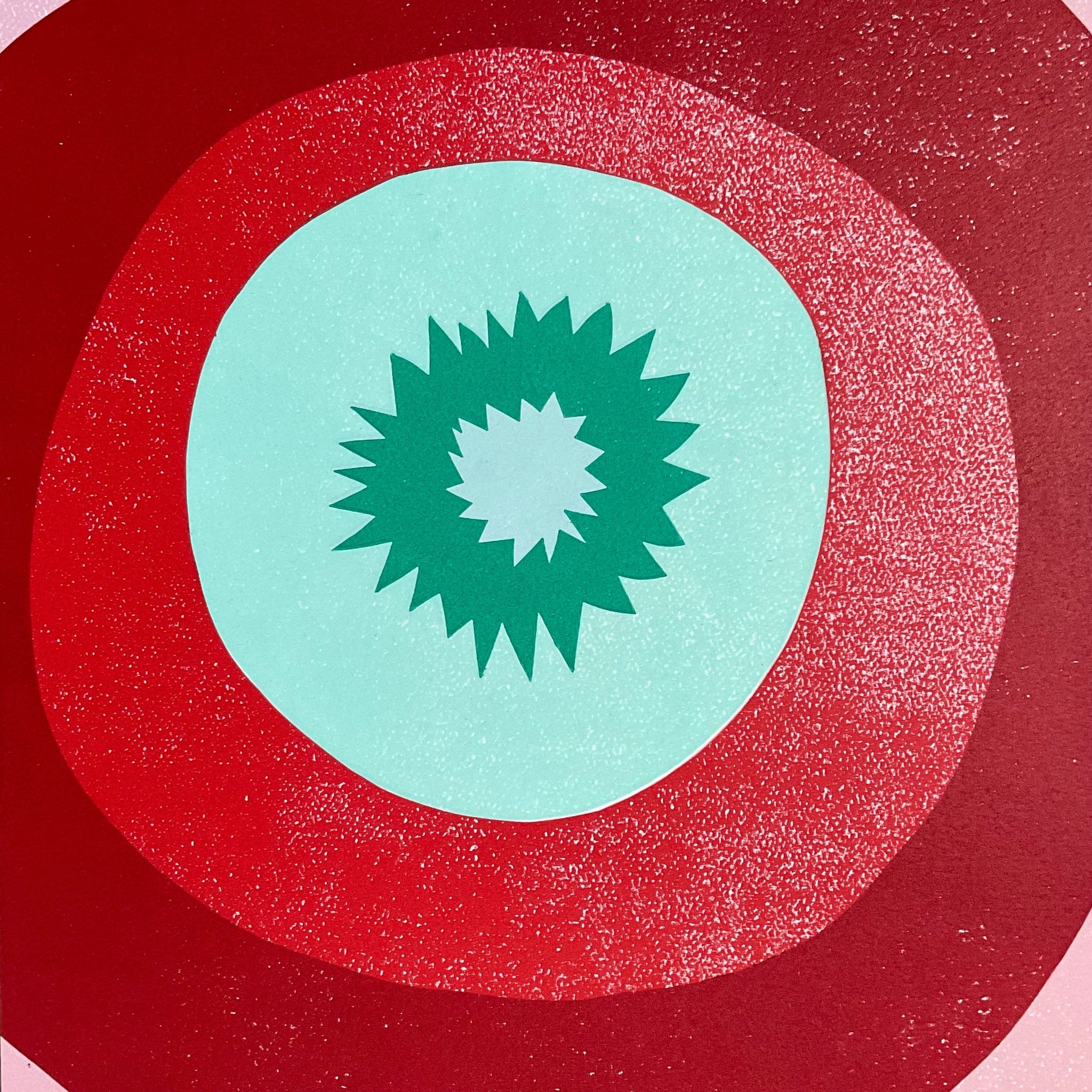Untitled (Green & Pink Circles) by Kat Hastings