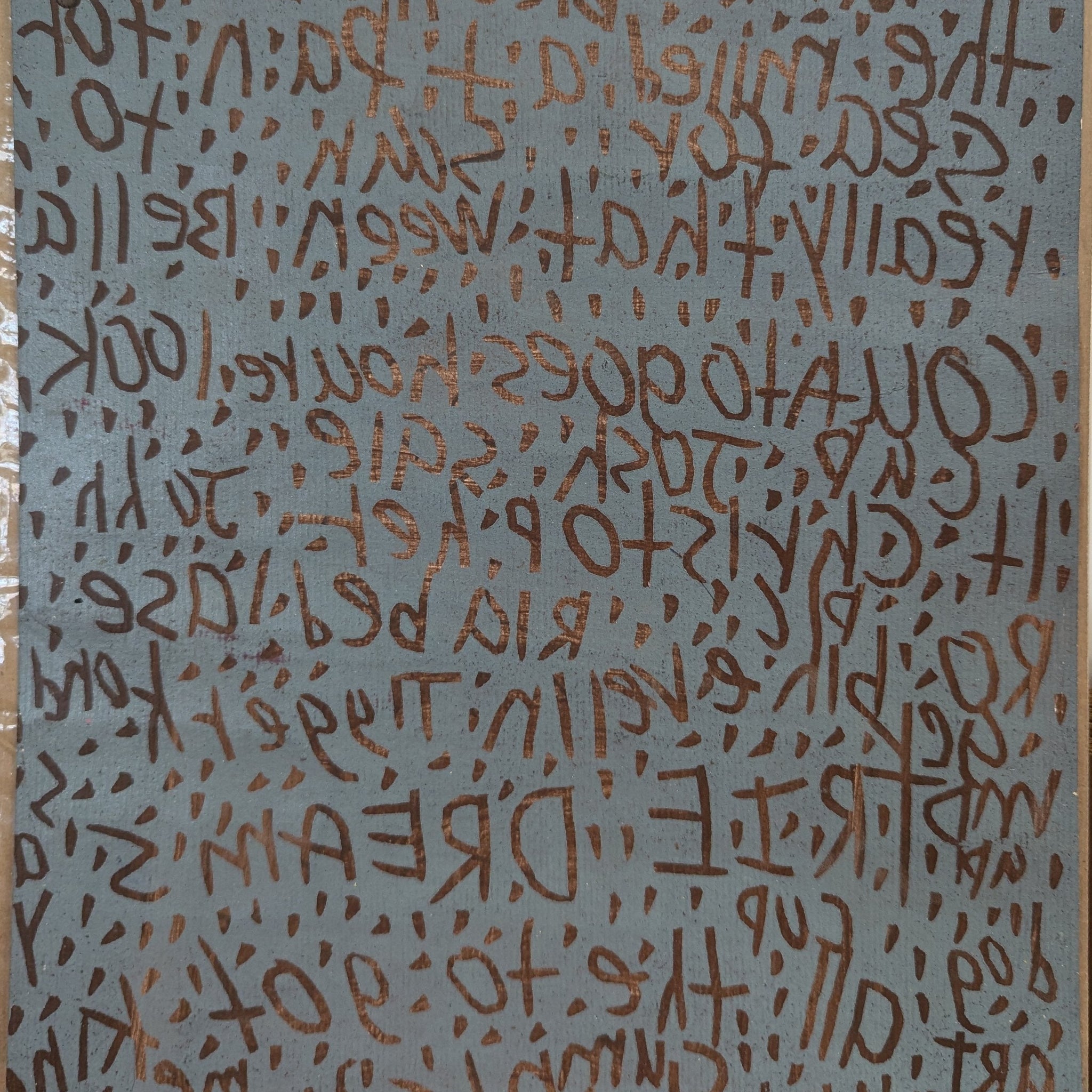 Untitled (Letters) by Jameel Linzy