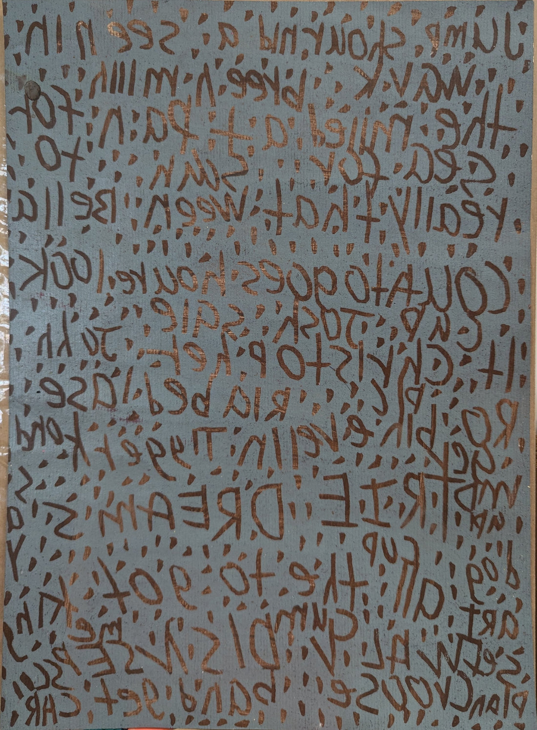 Untitled (Letters) by Jameel Linzy