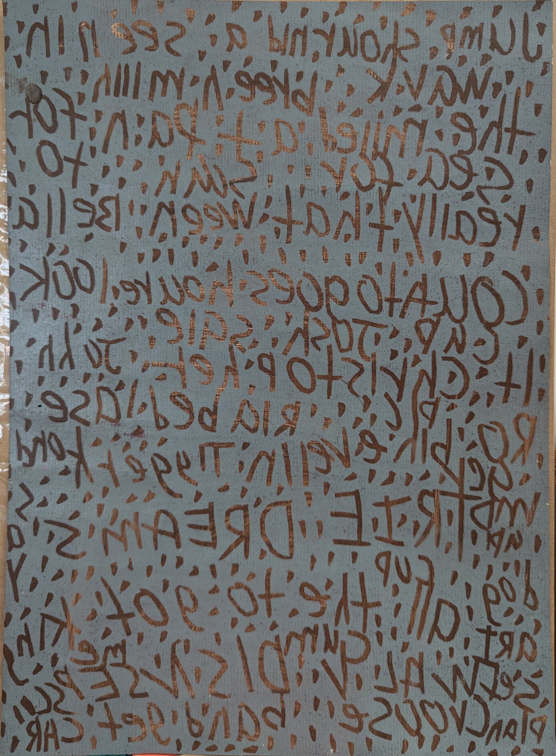 Untitled (Letters) by Jameel Linzy