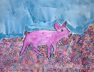 Untitled (Pink Animal) by Daisy Hunt