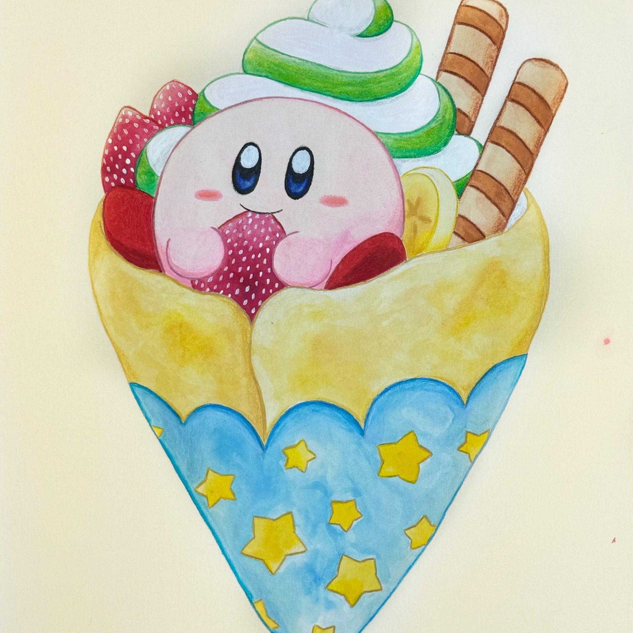 Untitled (Pink Character In Cone) by Youca Takebata