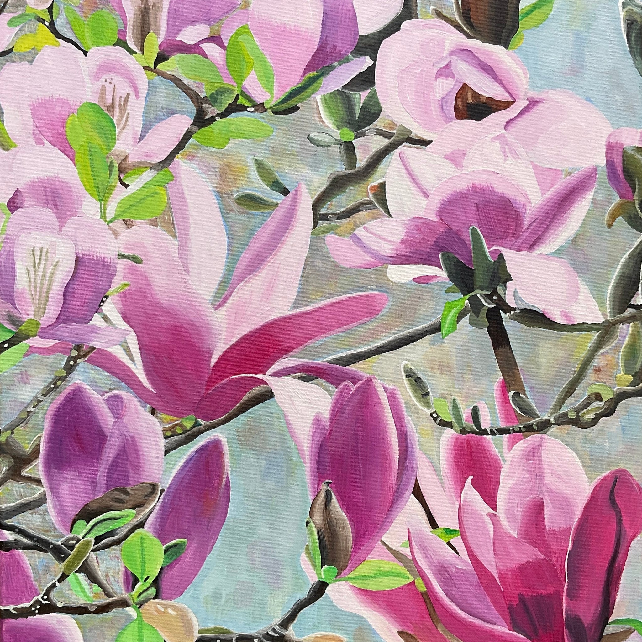 Untitled (Pink Flowers) by Heidi Dong