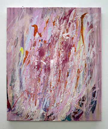 Untitled (Pink & Purple Strokes) by Vanessa McConnell