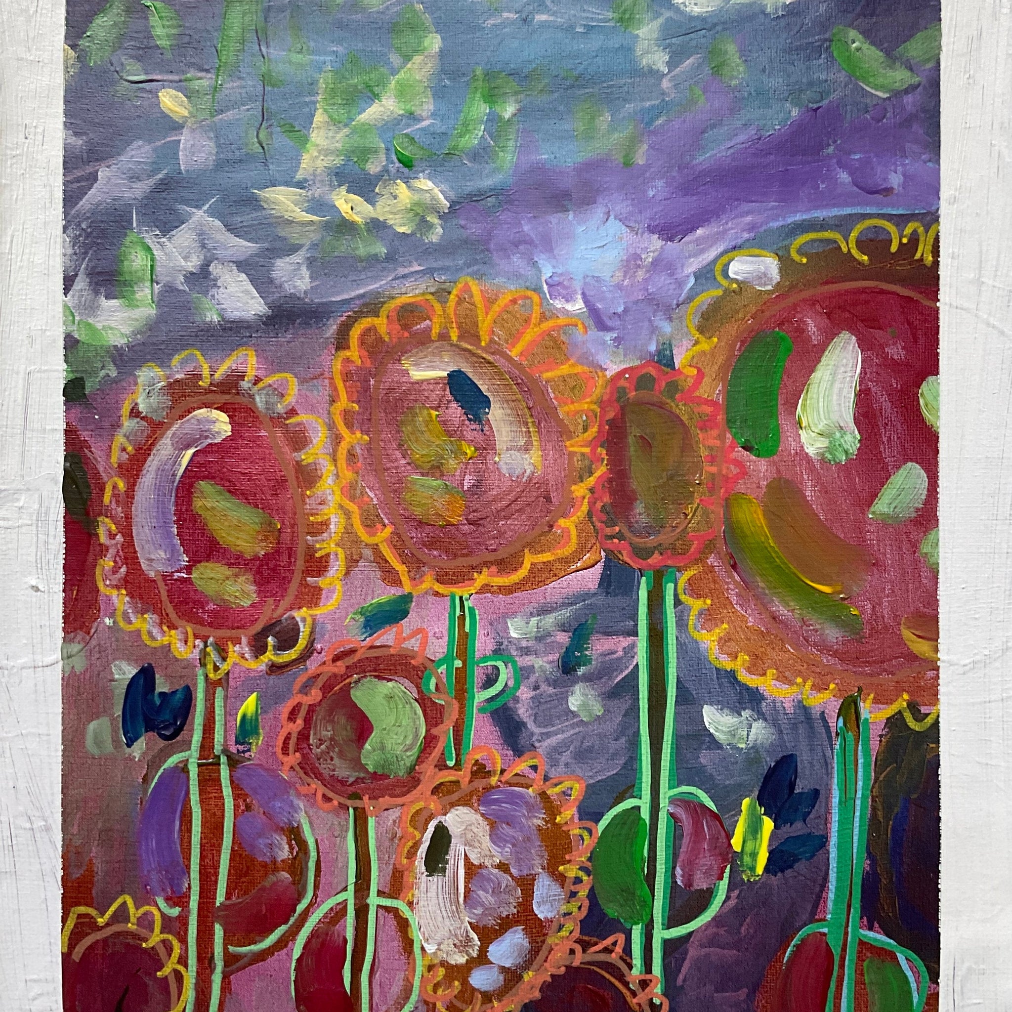 Untitled (Shapes On Blue & Pink Background) Kenneth Muto