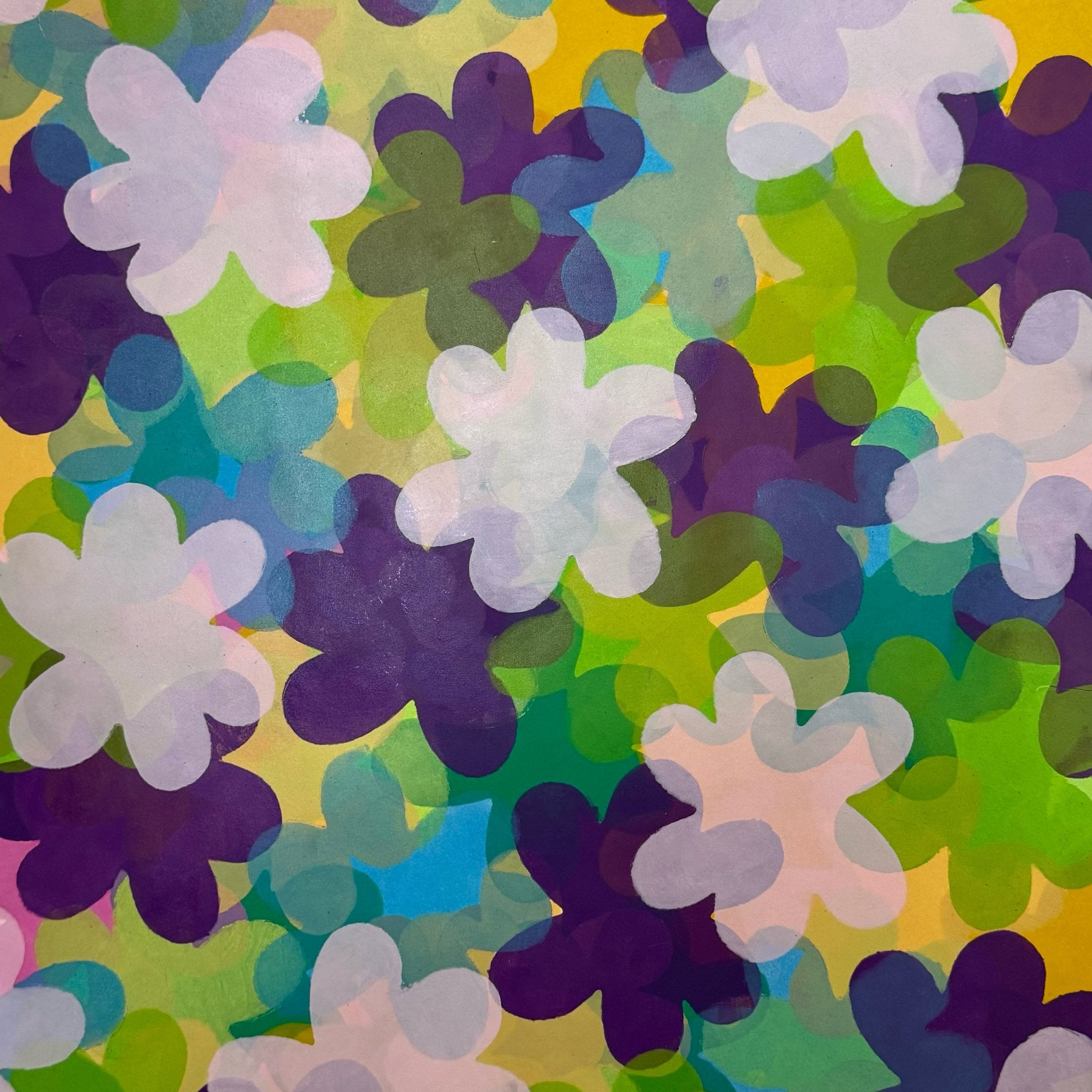 Untitled (Translucent Flower Shapes) by Jennifer Jovel