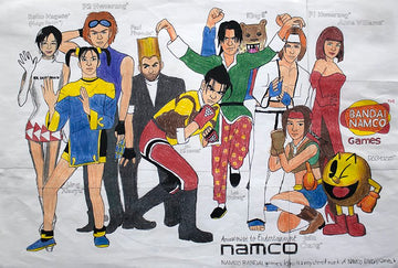 Untitled (Video Game Characters On White Backround) by Nelson Cobian